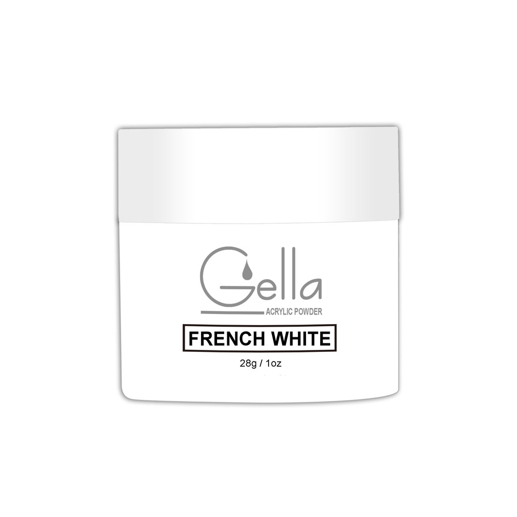 Gella Acrylic Powder - French White Diamond Nail Supplies