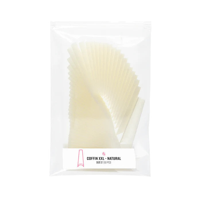 C-Curve Tip - CCTC01 XXL Coffin Natural Refill Diamond Nail Supplies
