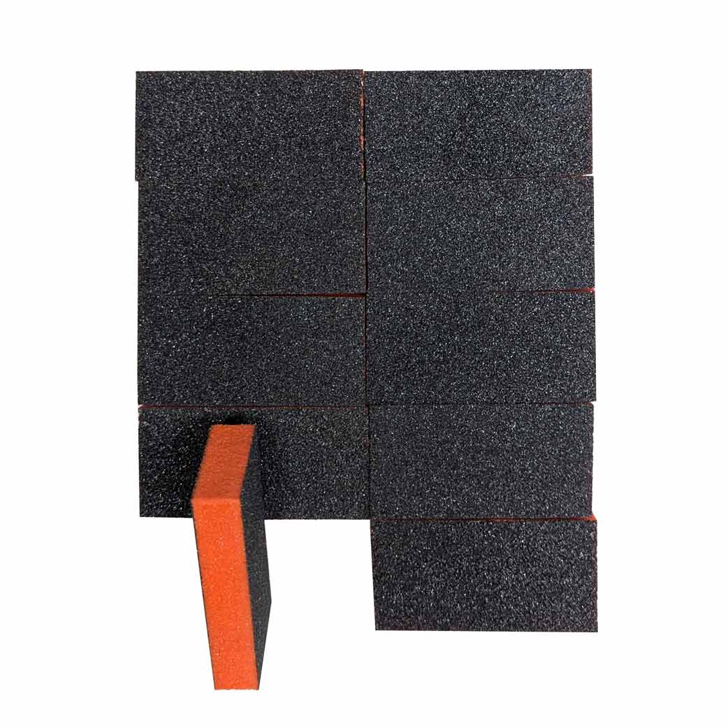 Buffer - Slim 2 Way Orange & Black 10pc