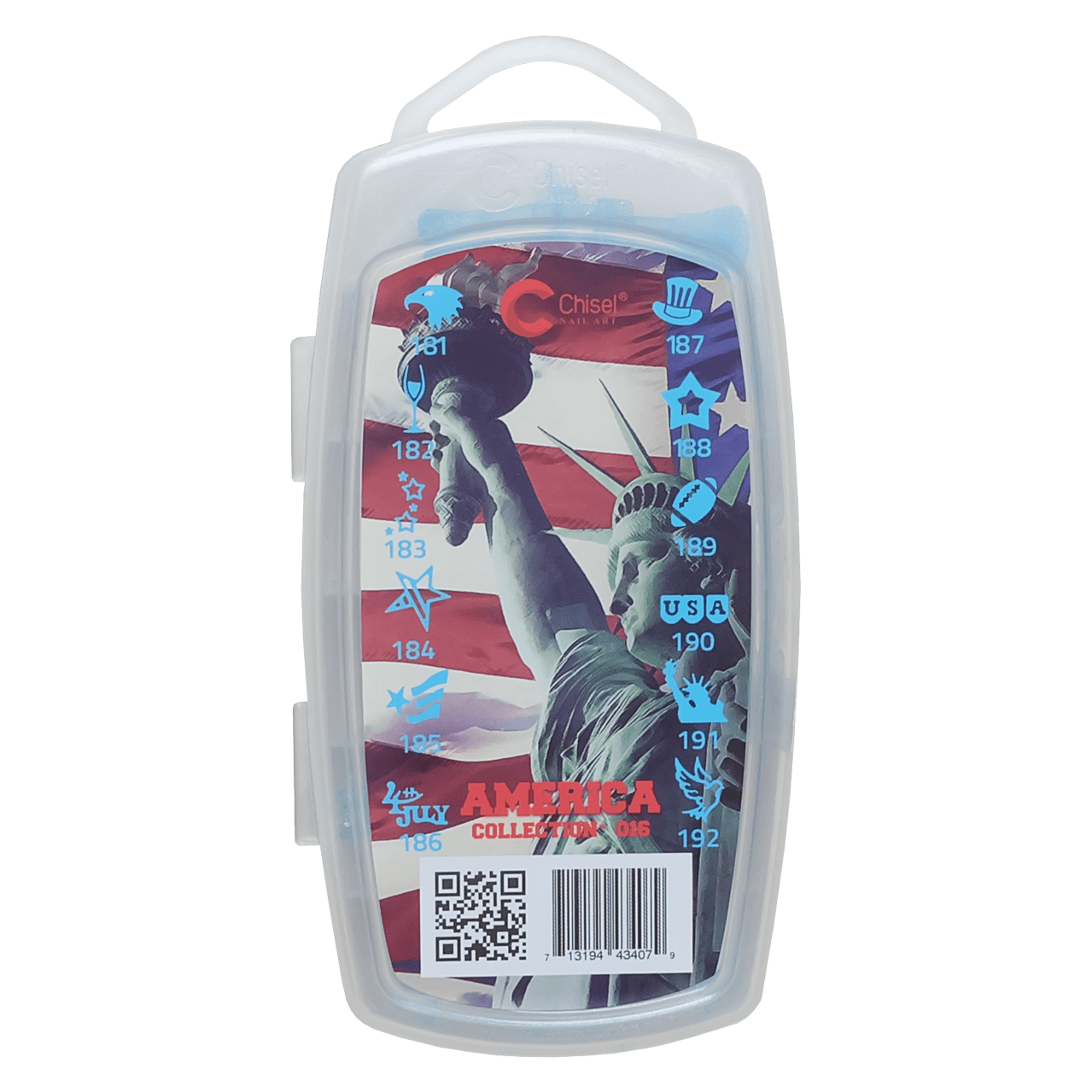 3D Stamp - #016 America Collection Diamond Nail Supplies