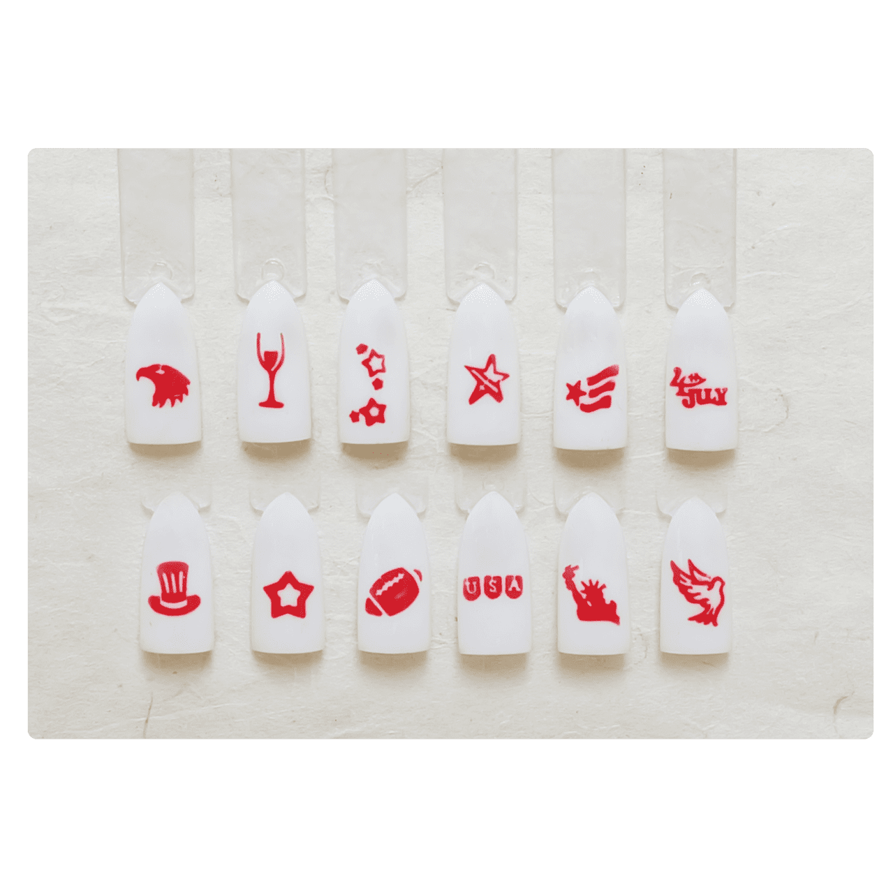 3D Stamp - #016 America Collection Diamond Nail Supplies