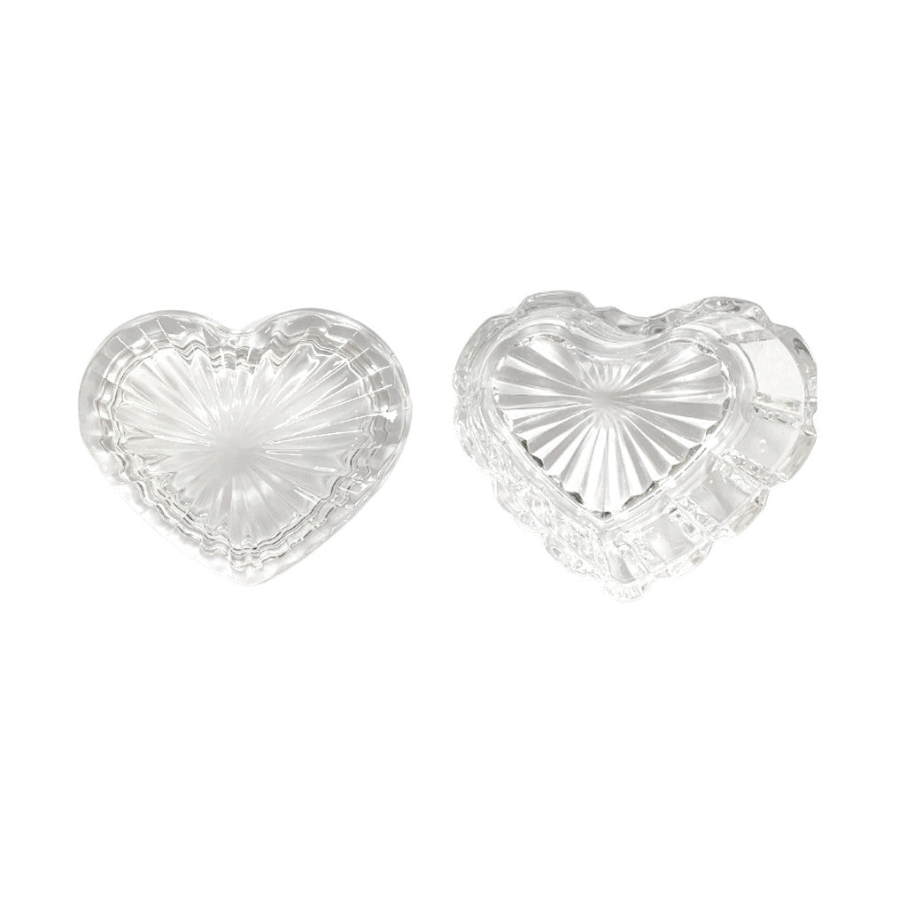 Crystal Jar - Heart Diamond Nail Supplies