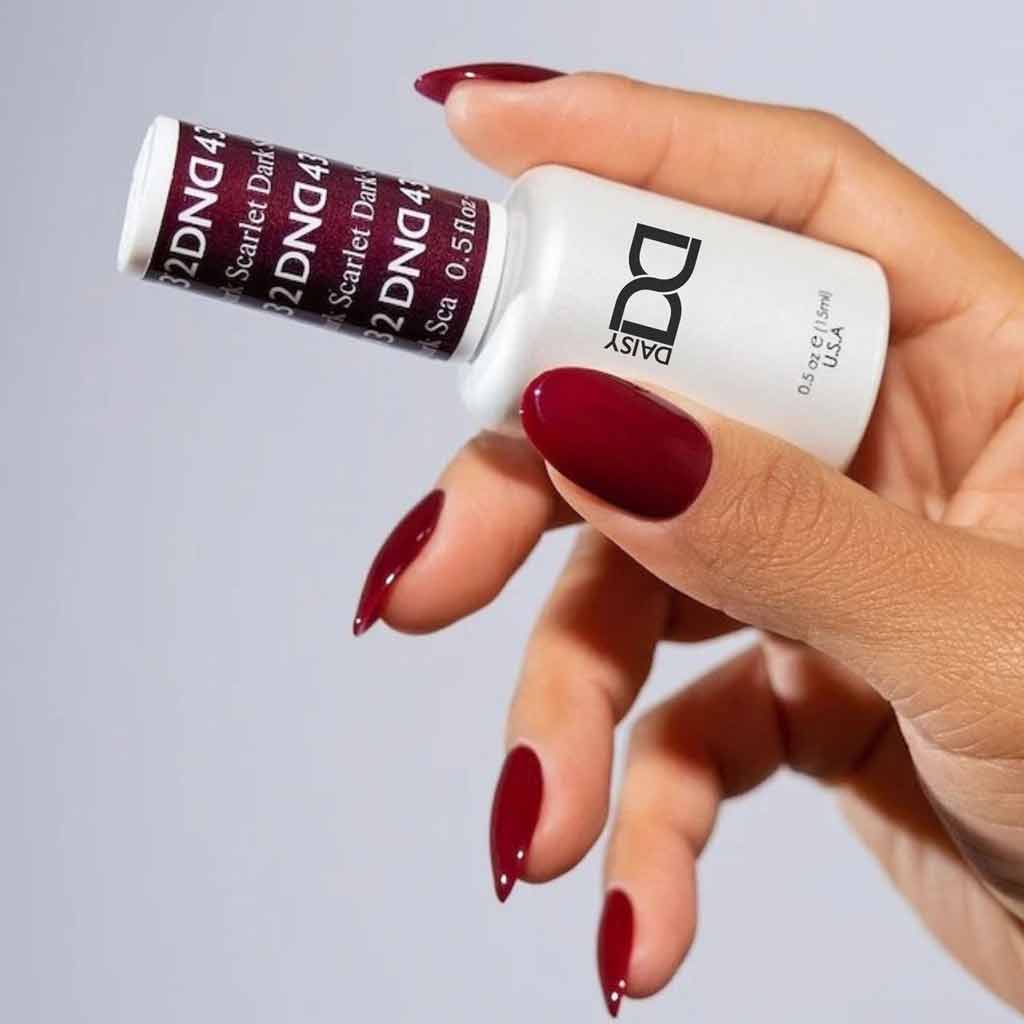 Buy Daisy DND Duo Gel - 432 Dark Scarlet| Diamond Nail Supplies
