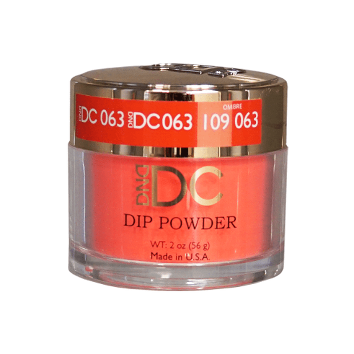Dip Powder - DC063 Shocking Orange Diamond Nail Supplies