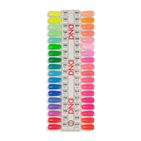 DND Duo Colour Chart Swatches - 11