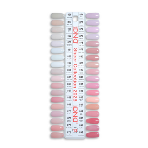 DND Duo Colour Chart Swatches - 13