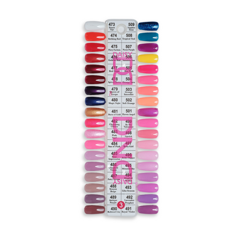 DND Duo Colour Chart Swatches - 3
