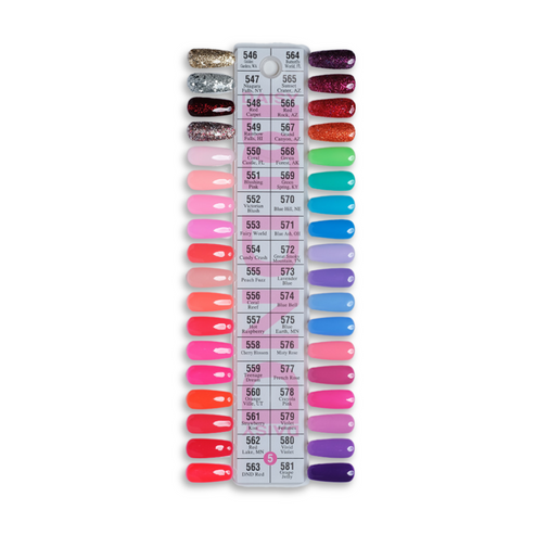 DND Duo Colour Chart Swatches - 5