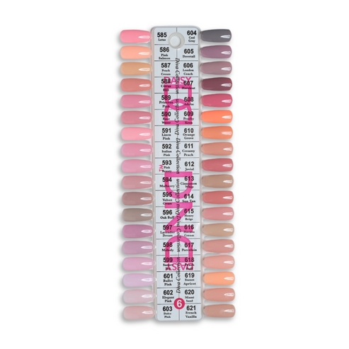 DND Duo Colour Chart Swatches - 6