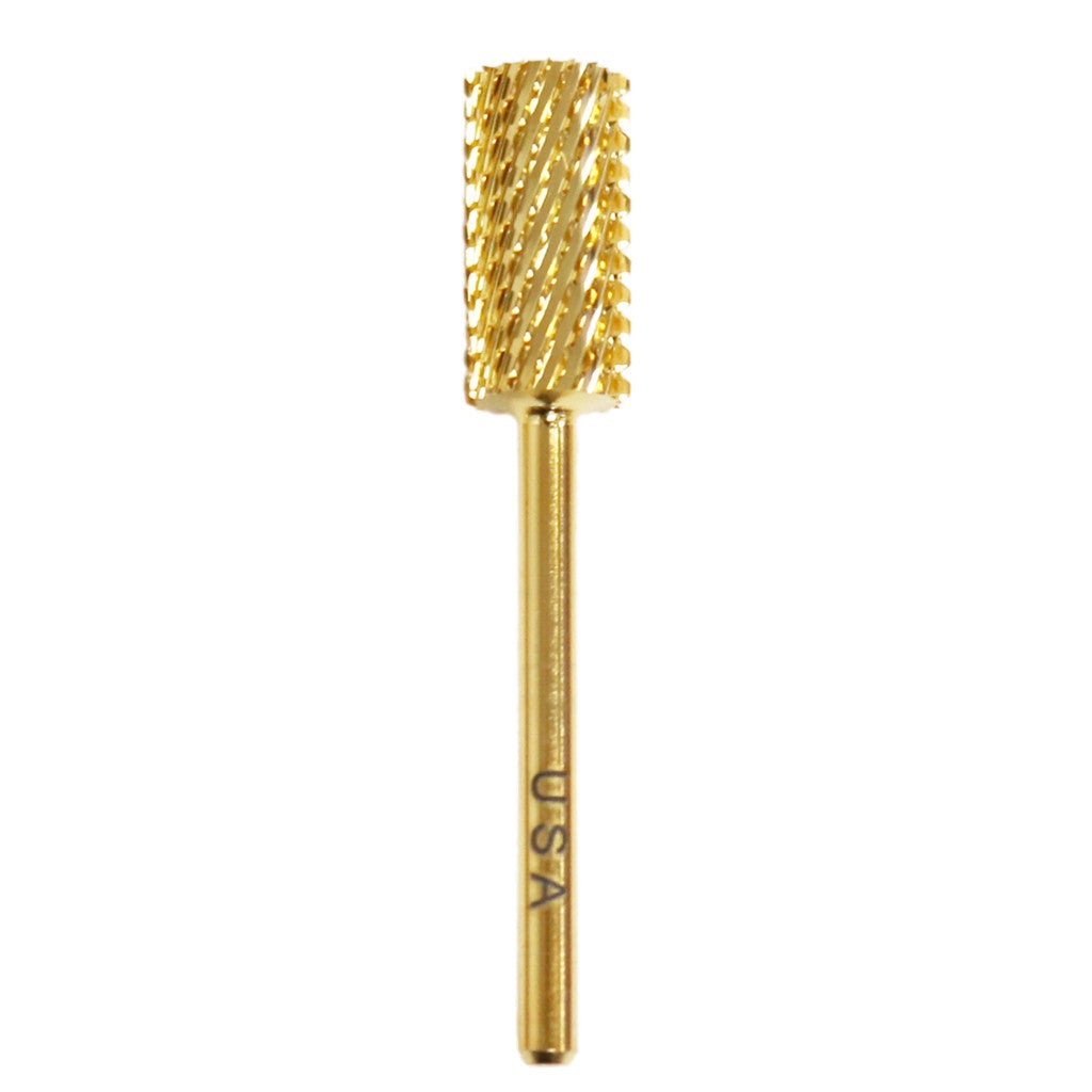 Drill Bit Large Barrel STXC Gold 3/32" Diamond Nail Supplies