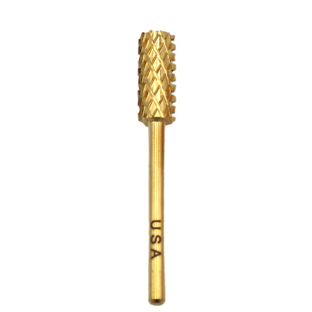Drill Bit Small Barrel ST4XC Gold 3/32" Diamond Nail Supplies