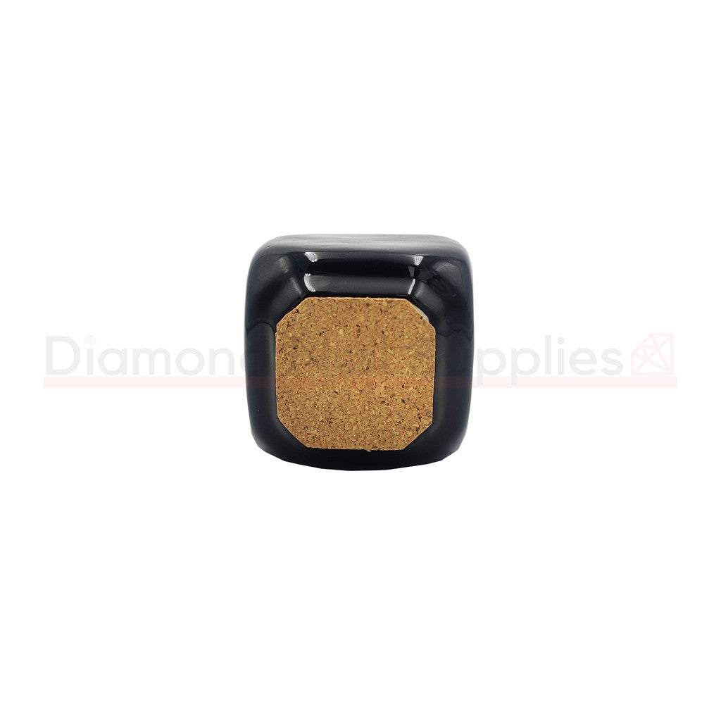 Porcelain Dappen Dish Black With Cork Lid Diamond Nail Supplies