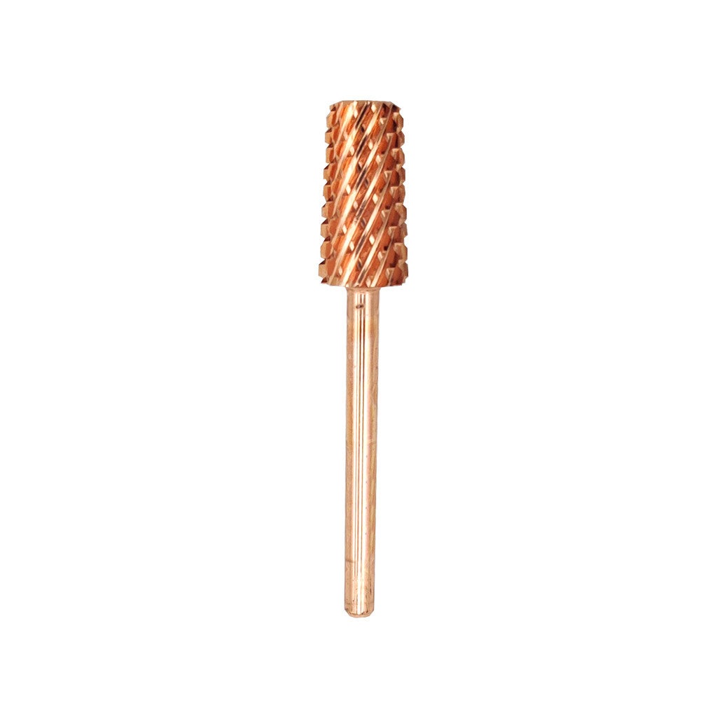 Drill Bit Large Tapered Barrel Coarse Rose Gold 3/32" Diamond Nail Supplies