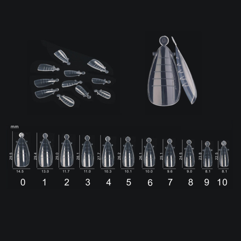 Dual Form Tips - Almond #0-11 120pc