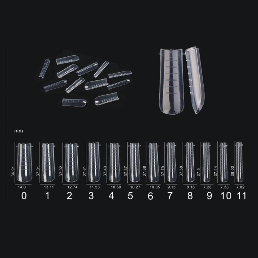 Dual Form Tips - C-Curve #0-11 120pc
