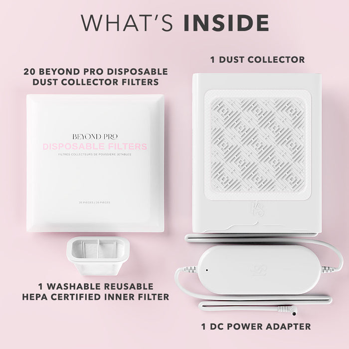 Beyond Pro Nail Dust Collector - White Dust Collector