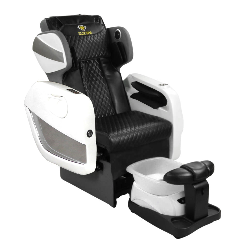 Pedicure Spa Chair Echo No Plumbing (White Grey White/Black)