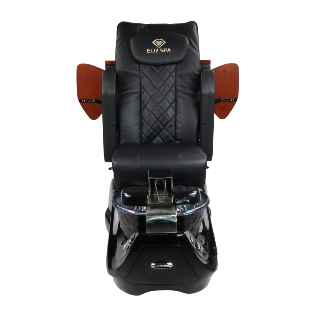 Pedicure Spa Chair - Oracle Wood | Black | Black Pedicure Chair