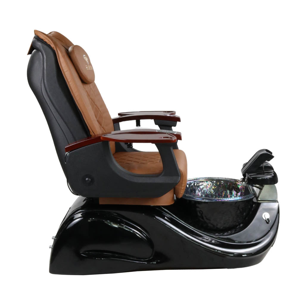 Pedicure Spa Chair - Oracle Wood | Cappuccino | Black Pedicure Chair