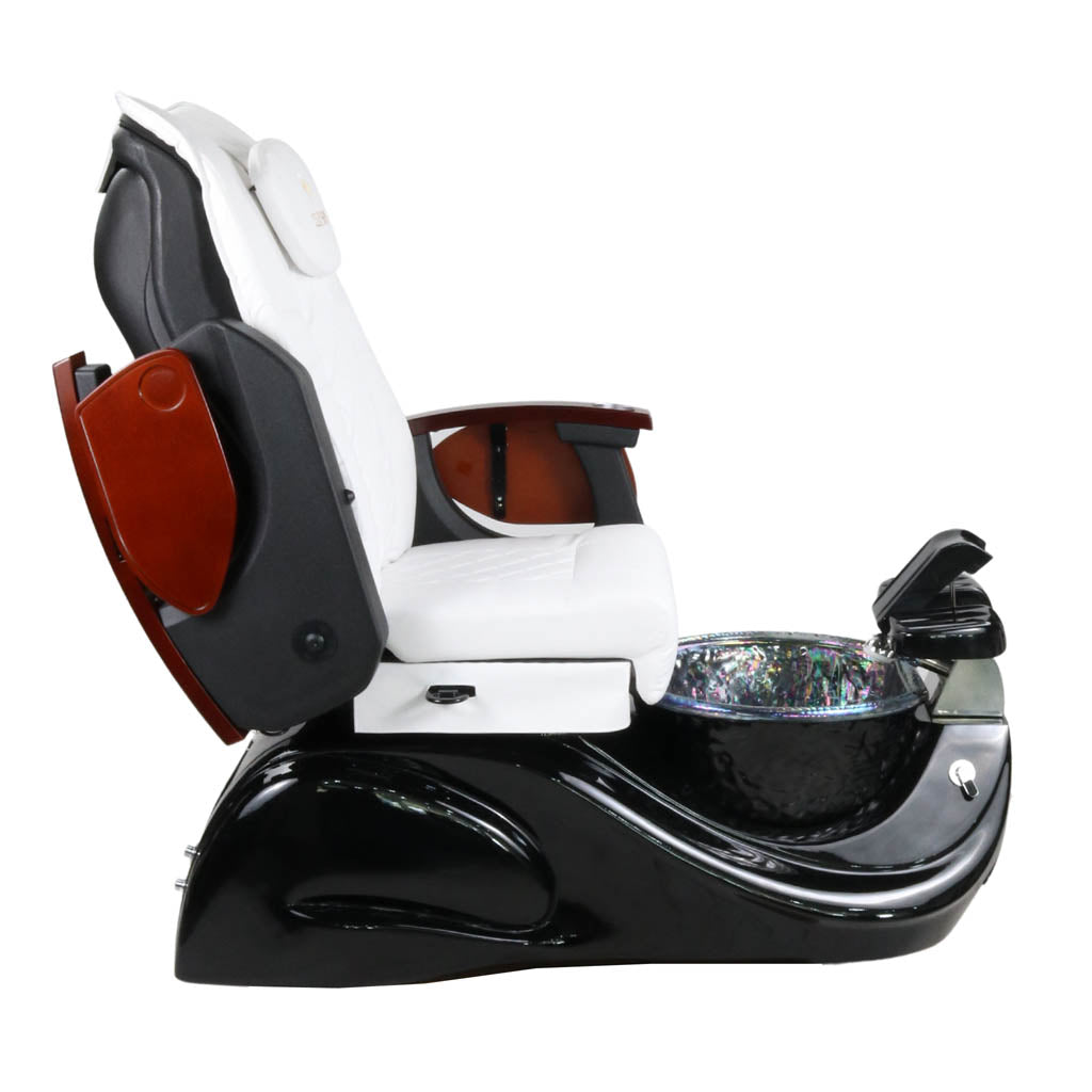 Pedicure Spa Chair - Oracle Wood | White | Black Pedicure Chair