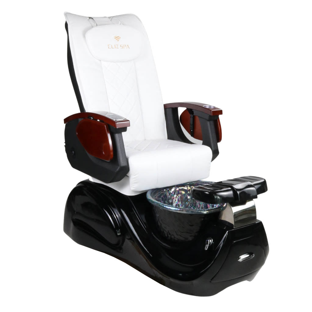 Pedicure Spa Chair - Oracle Wood | White | Black Pedicure Chair