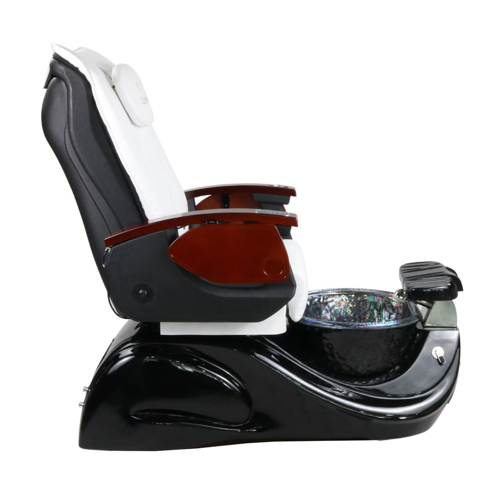 Pedicure Spa Chair - Oracle Wood | White | Black Pedicure Chair