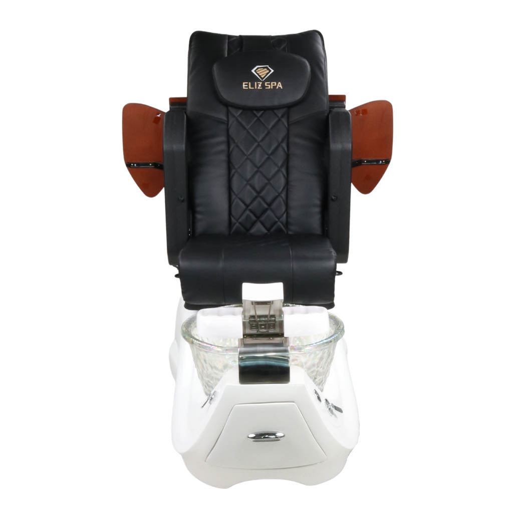 Pedicure Spa Chair - Oracle Wood | Black | White Pedicure Chair