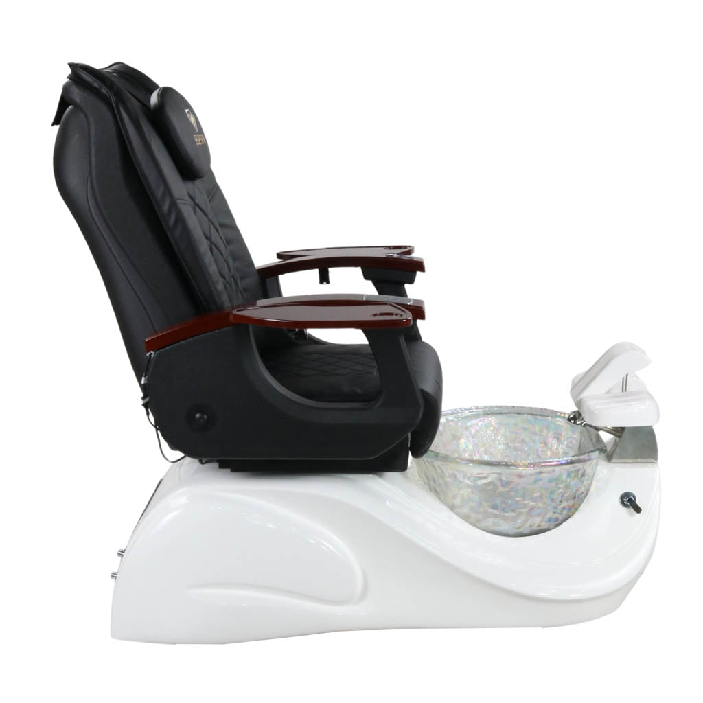 Pedicure Spa Chair - Oracle Wood | Black | White Pedicure Chair