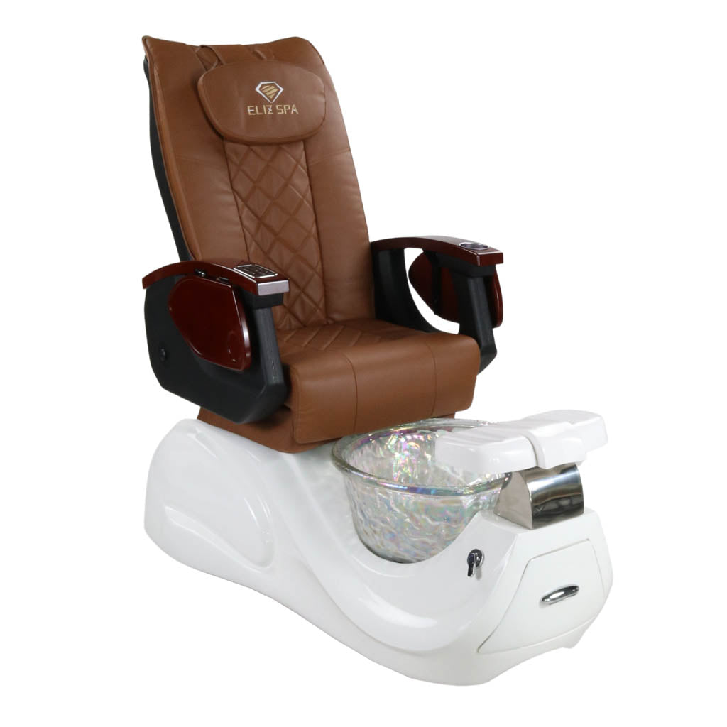 Pedicure Spa Chair - Oracle Wood | Cappuccino | White Pedicure Chair