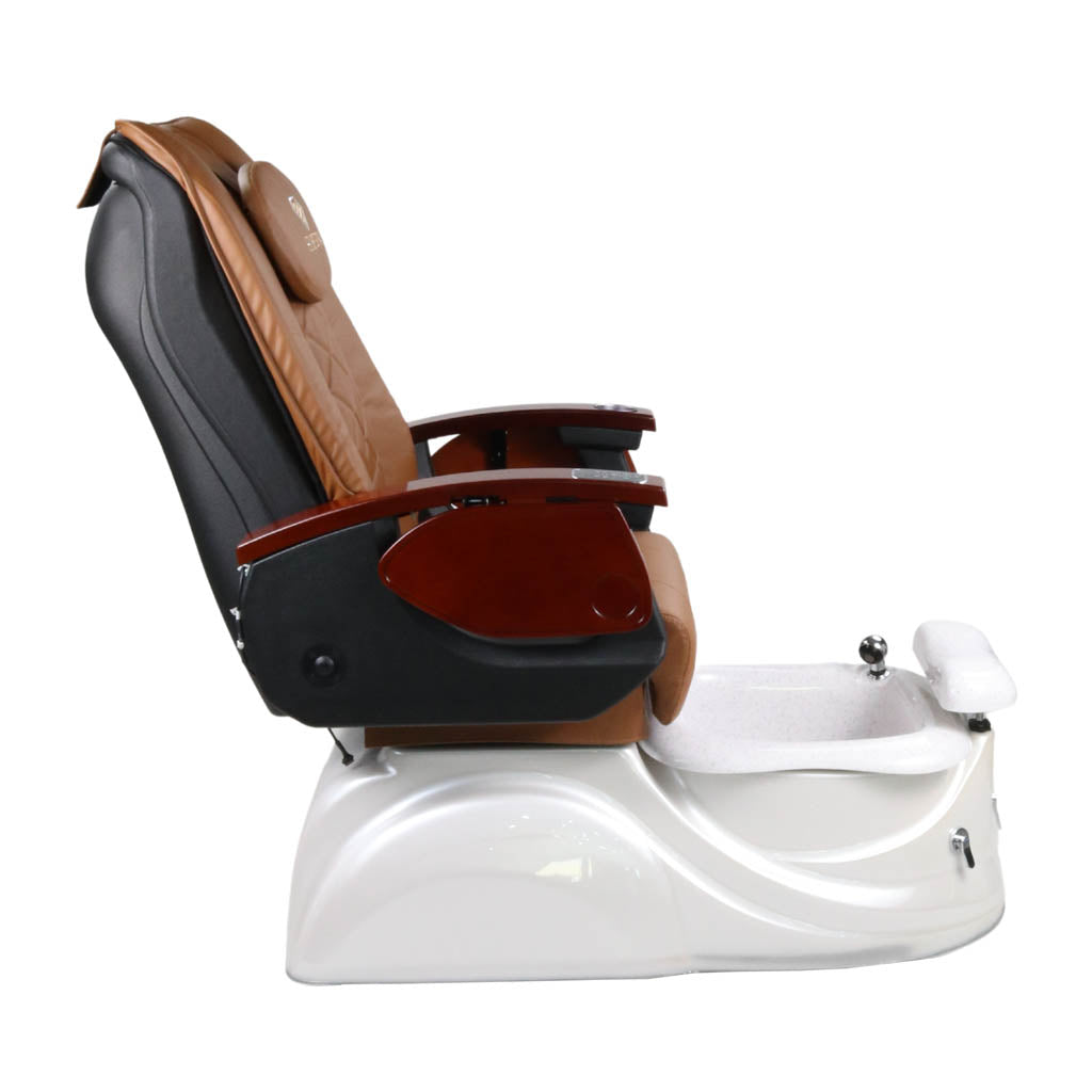 Pedicure Spa Chair - Pearl Wood | Cappuccino | White Pedicure Chair