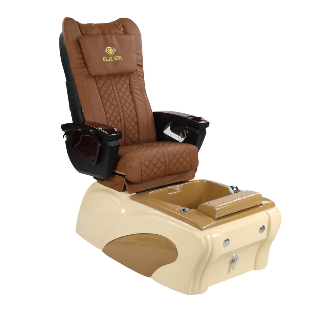 Pedicure Spa Chair - Expresso Wood | Cappuccino | Cream Pedicure Chair