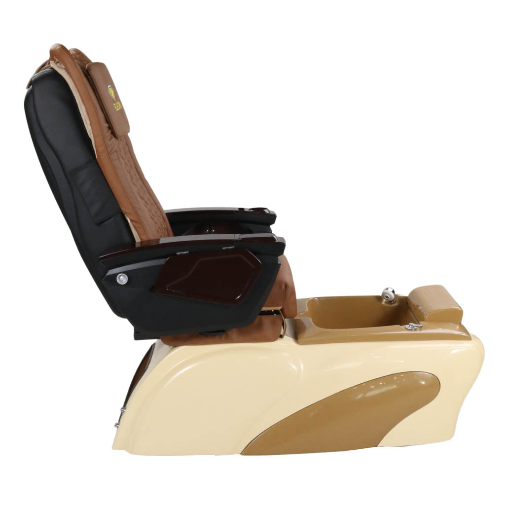 Pedicure Spa Chair - Expresso Wood | Cappuccino | Cream Pedicure Chair