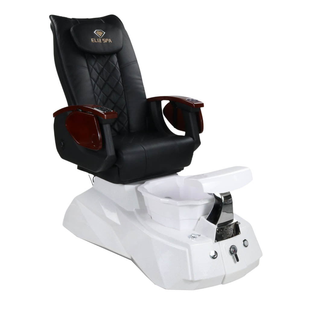 Pedicure Spa Chair - Luna (Wood | Black | White)