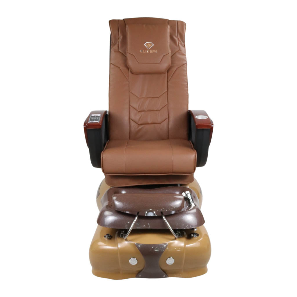 Pedicure Spa Chair - Mocha Wood | Cappuccino | Brown Pedicure Chair