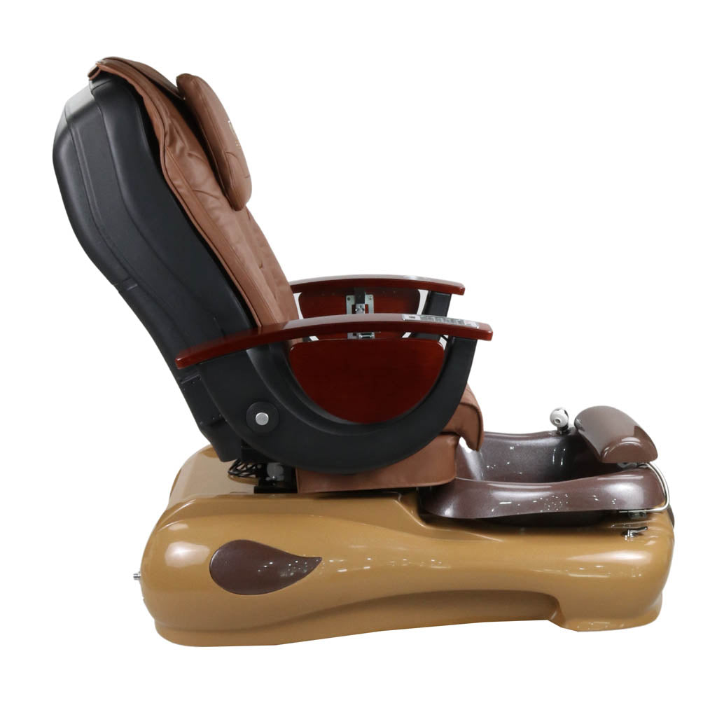 Pedicure Spa Chair - Mocha Wood | Cappuccino | Brown Pedicure Chair