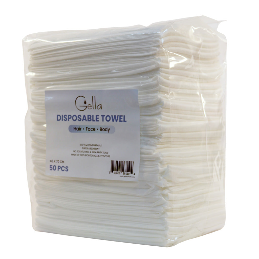 Buy Disposable Towel White 50pc - Main Image