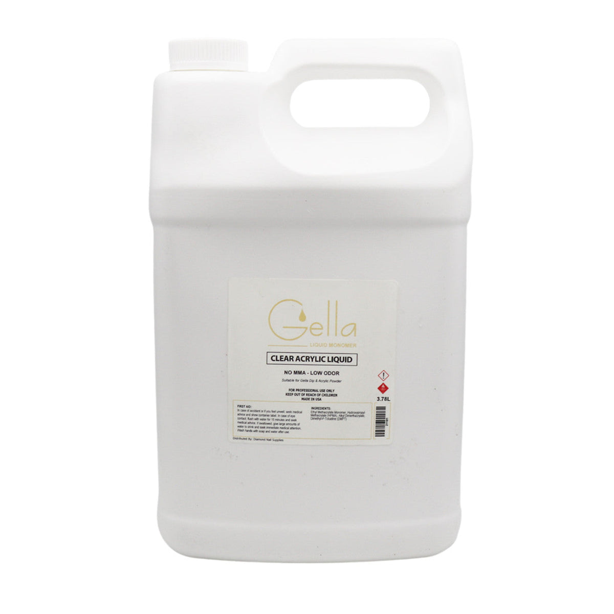 Gella Clear Acrylic Liquid Monomer NO MMA Diamond Nail Supplies