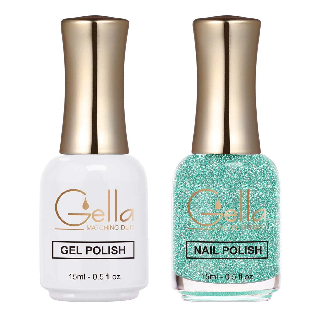 Reflective Matching Duo - GN176 Minty Glow Diamond Nail Supplies