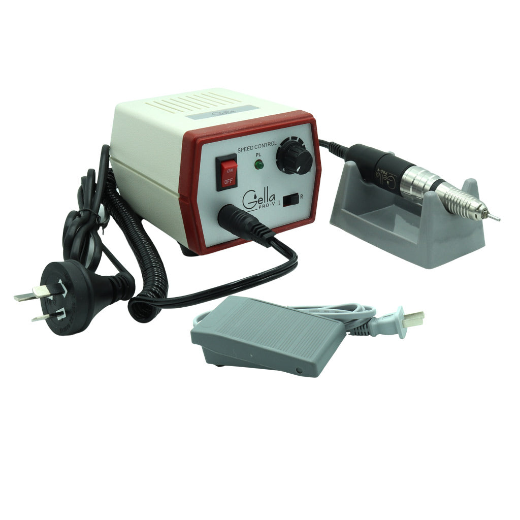 Nail Drill - PRO V White & Red