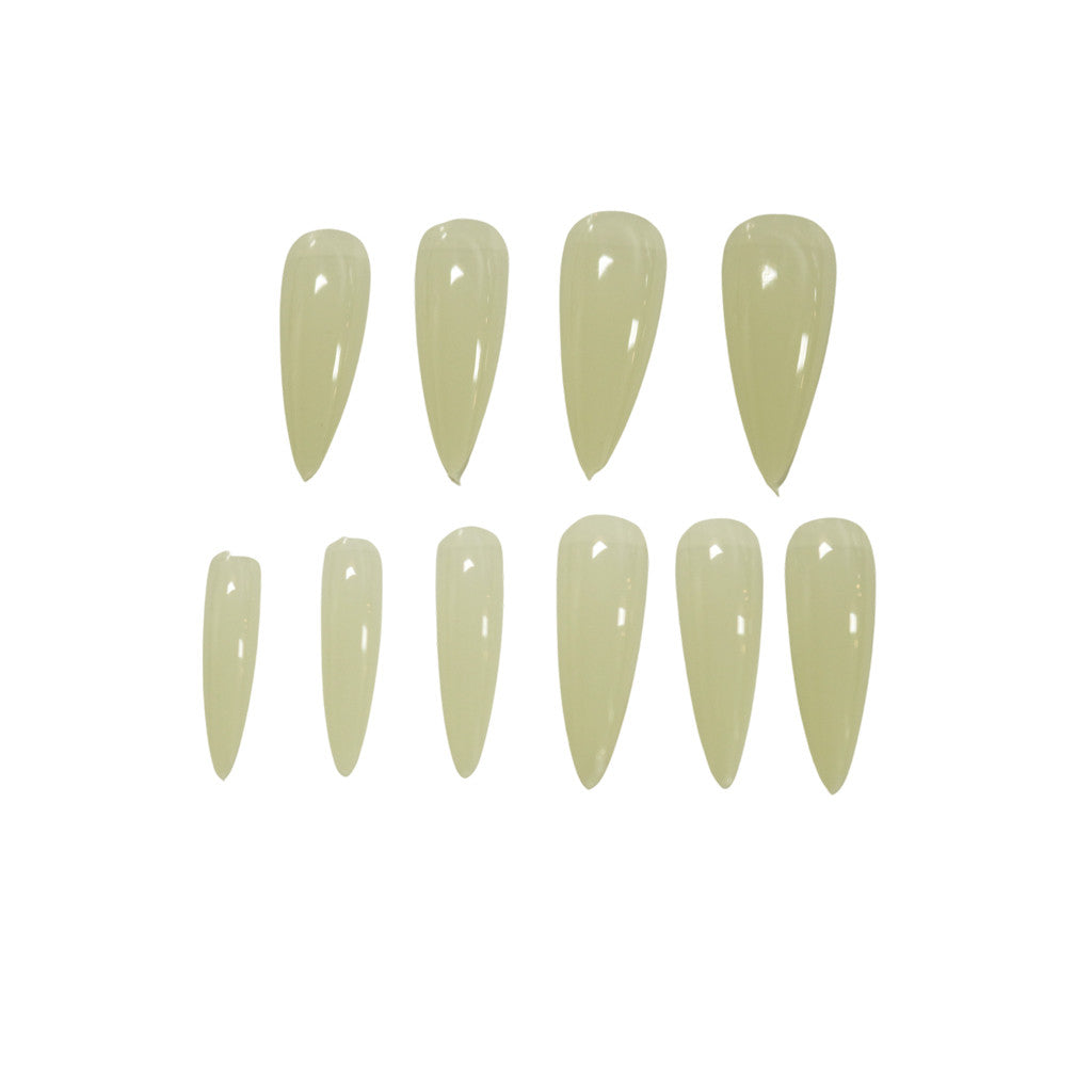 Gella Full Tips Coffin Medium Natural 1-9 504pc Diamond Nail Supplies
