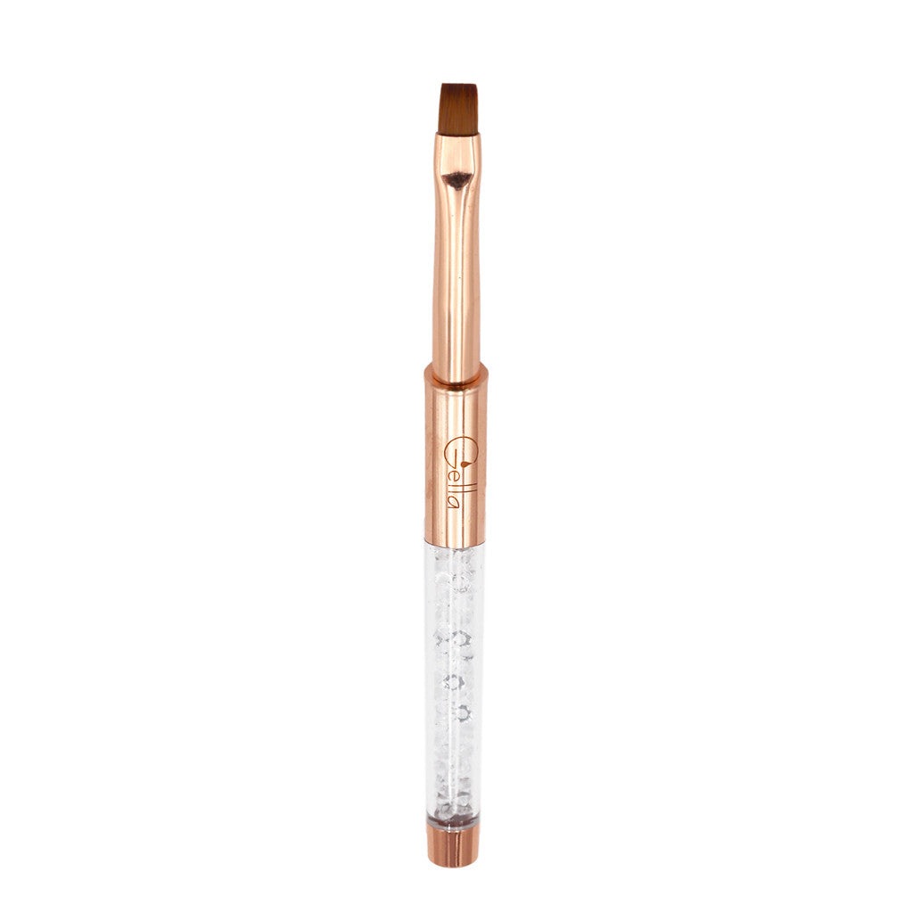 Rose Gold Crystal Flat Brush Diamond Nail Supplies