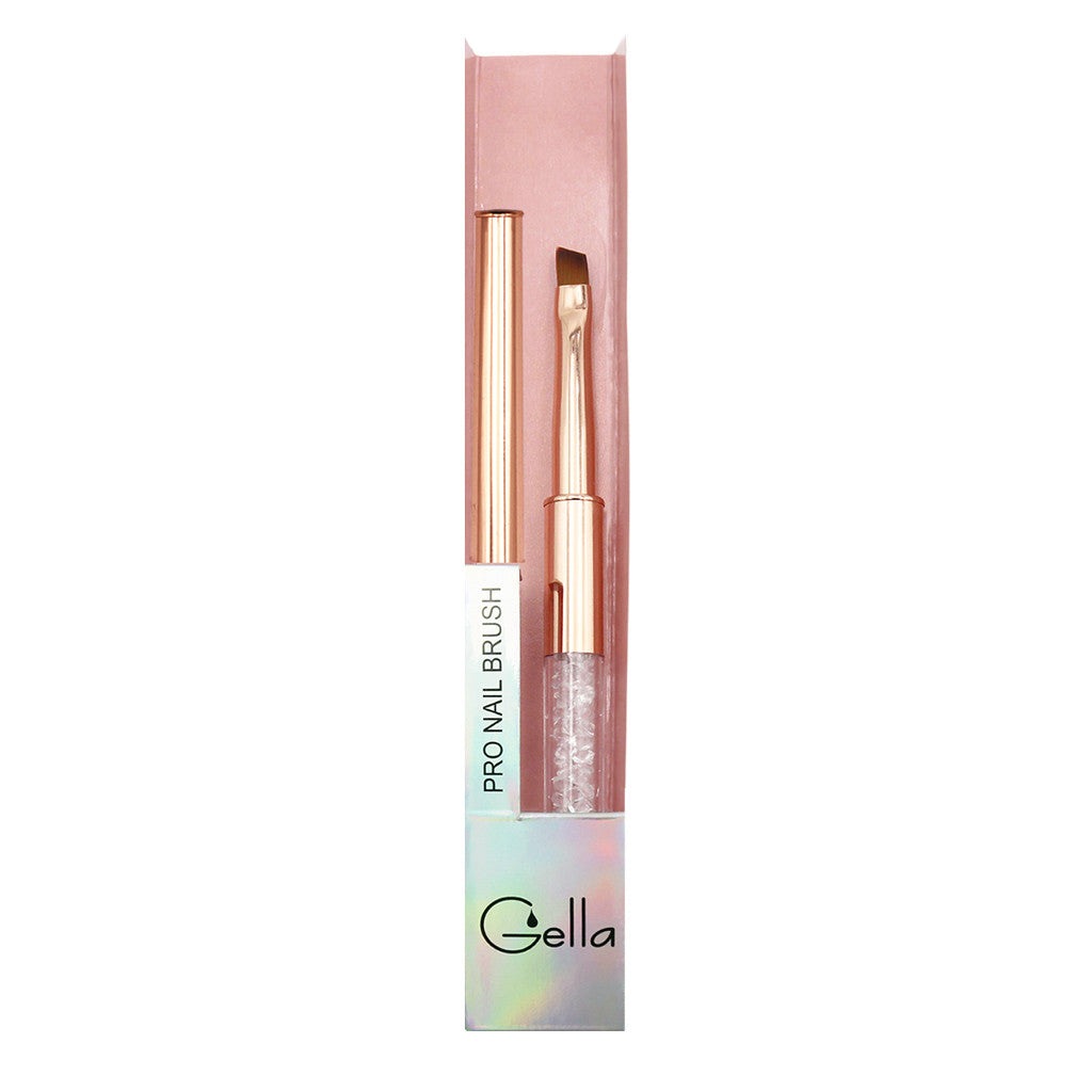 Rose Gold Crystal Slanted Brush Diamond Nail Supplies