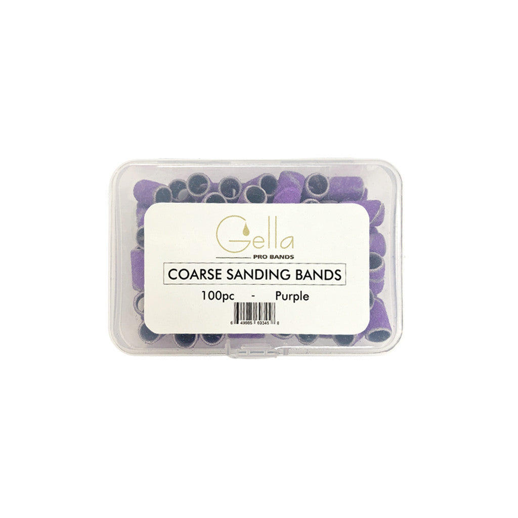GE Sanding Bands Coarse Purple 100pc Diamond Nail Supplies