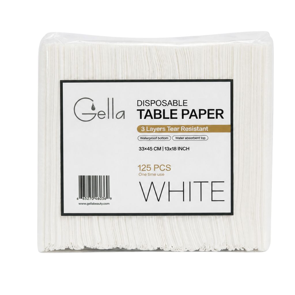 Disposable Table Paper - White 125pc (Dental Bibs Barrier Pad)