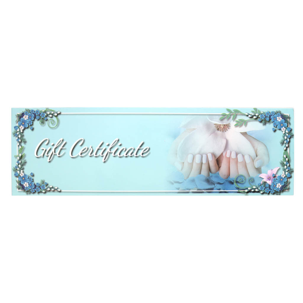 Gift Certificate Blue - 25 pcs Diamond Nail Supplies