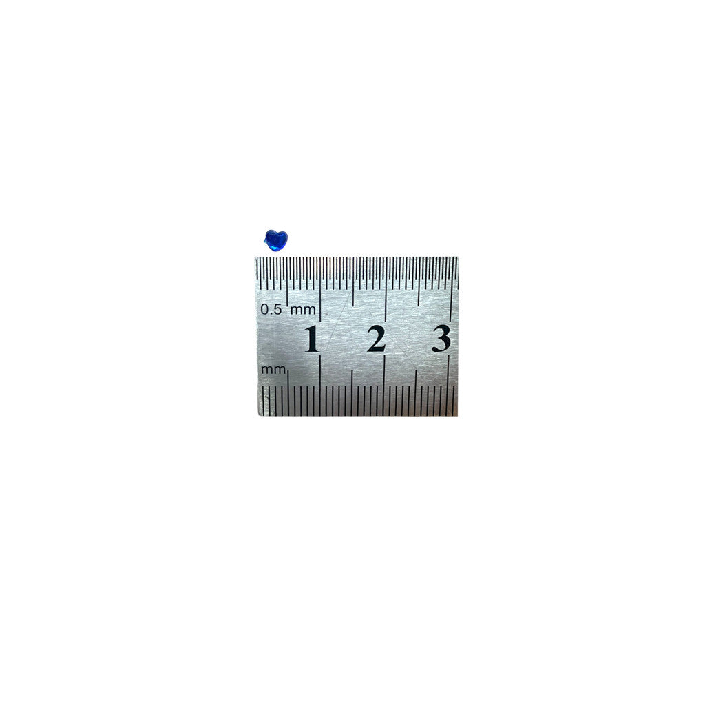 Rhinestone Heart Dark Blue Diamond Nail Supplies