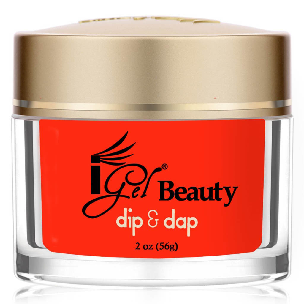 Dip & Dap - DD065 Fired Up Red Diamond Nail Supplies