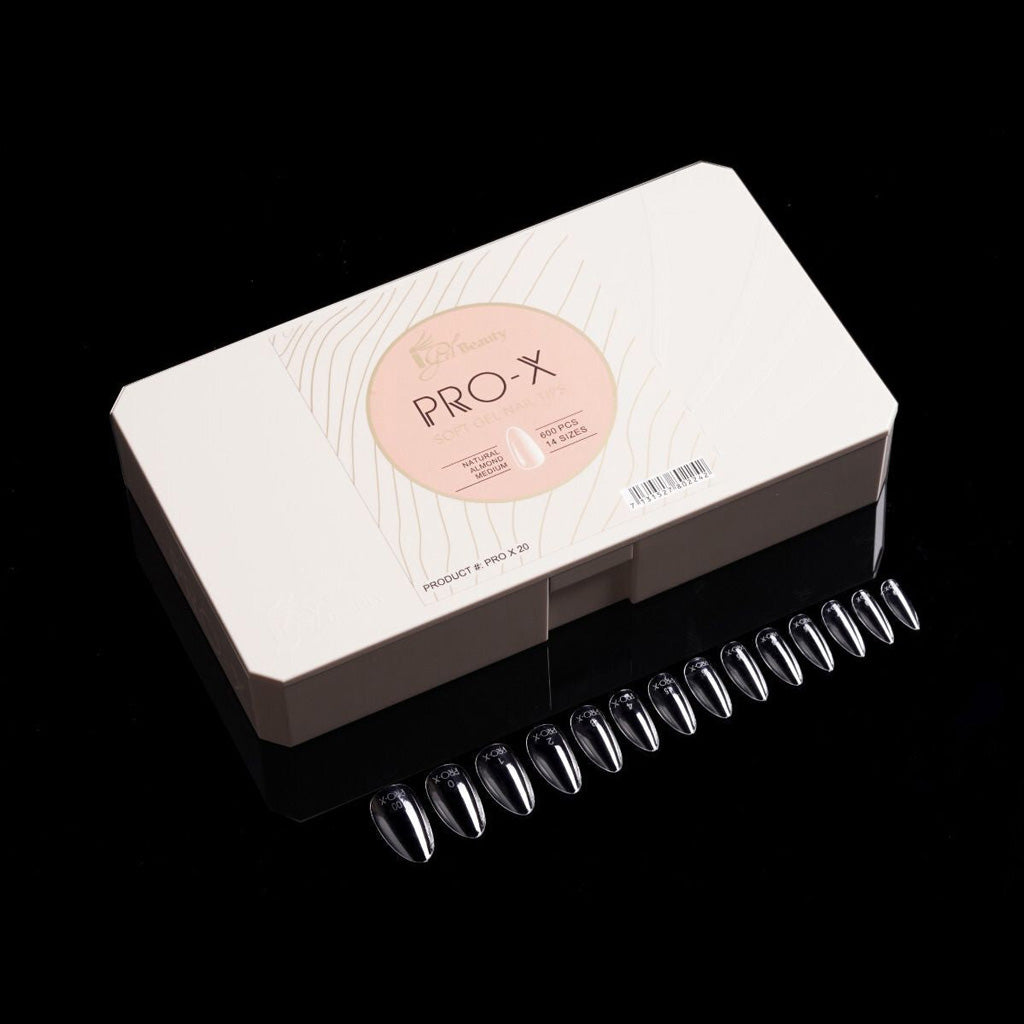 Pro-X Soft Gel Nail Tips - 20 Almond Medium