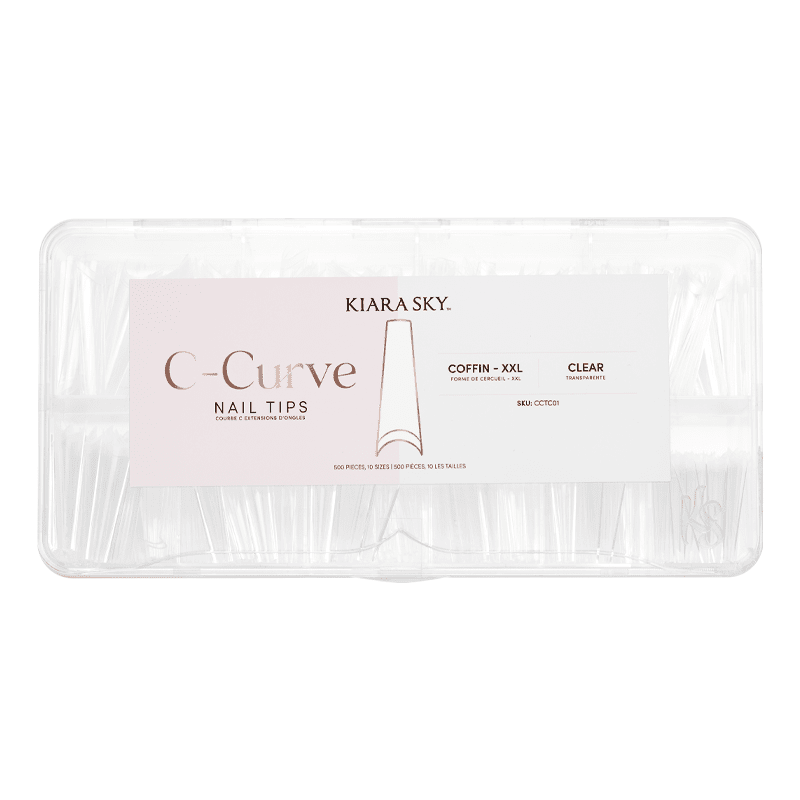 C-Curve Tip - CCTC01 XXL Coffin Clear 500pc Diamond Nail Supplies