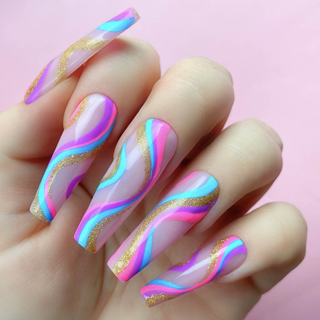 Gel Art - ART108 Surreally Blue Diamond Nail Supplies